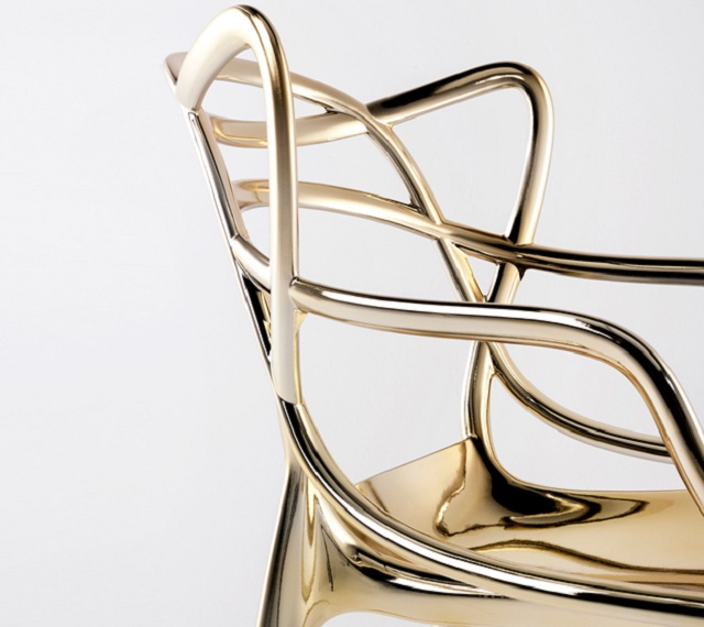 Kartell-Gold-Masterchair-Philippe-Starck-Salone-Del-Mobile-2014-2 Isaloni