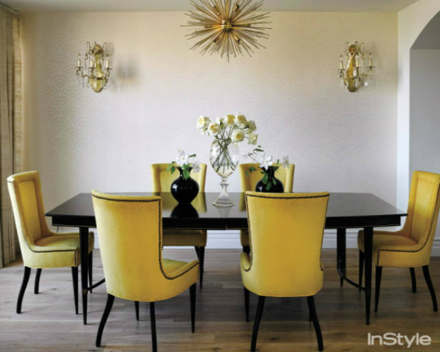 Lauren Conrad's lovely dining room home design idea