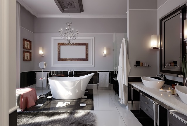 Bathroom chandeliers- improve the design of your home 3