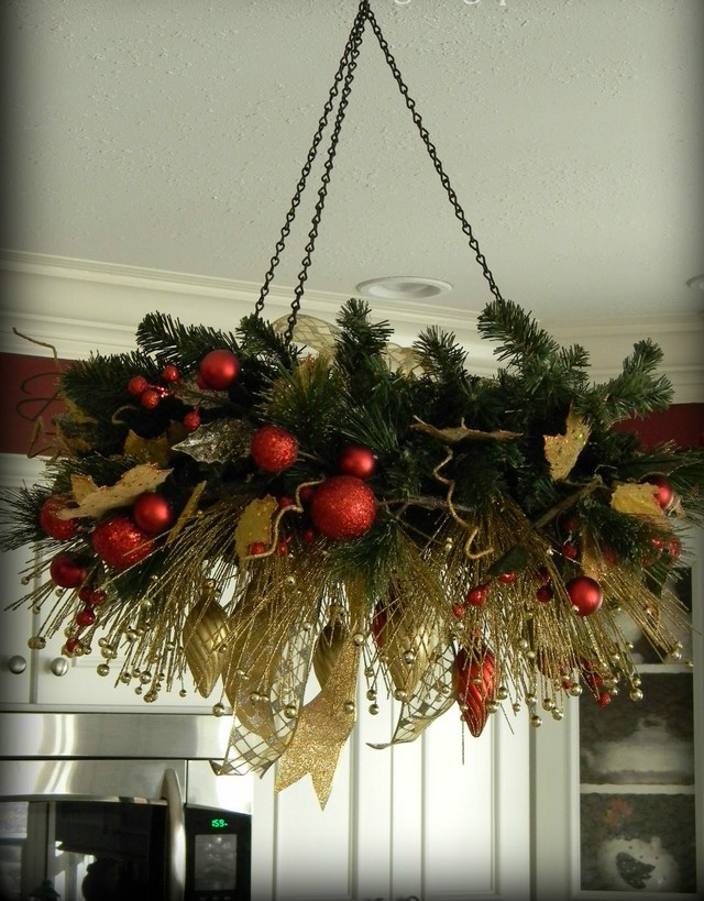 christmas-home-decor-vintage-chandelier vintage lamps
