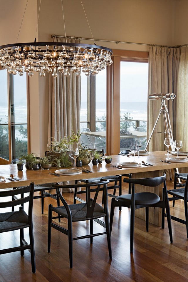 decor your room with modern chandeliers Dining Room