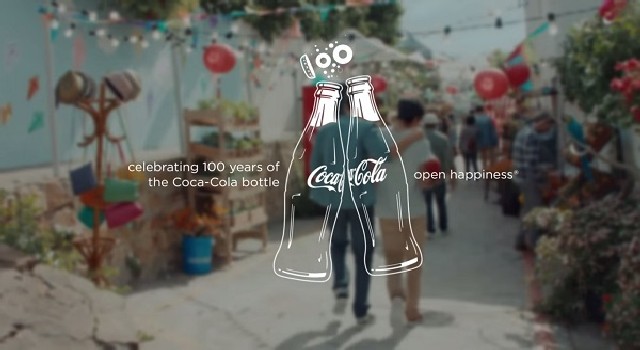 coca cola celebrating