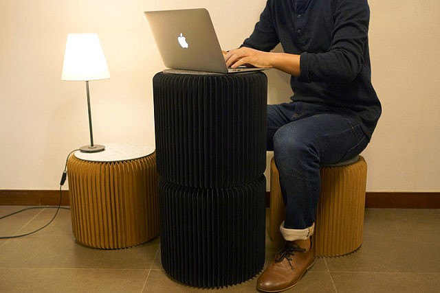 Amazing Book Unfolds Into Highly Portable Furniture