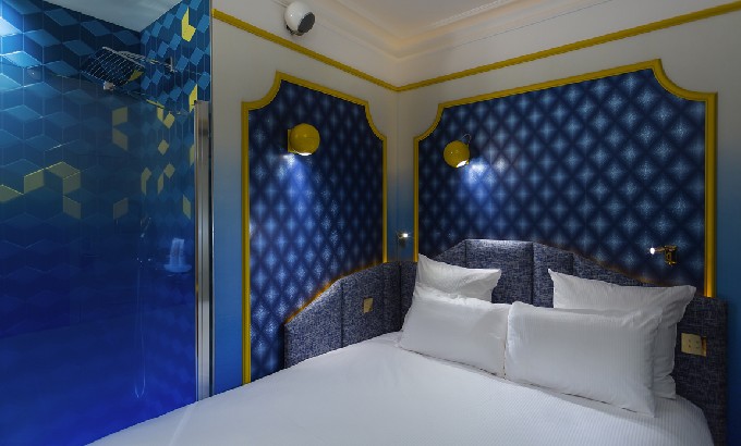 Idol Hotel Paris Decor by Julie Gauthron with DelightFULL's lamps