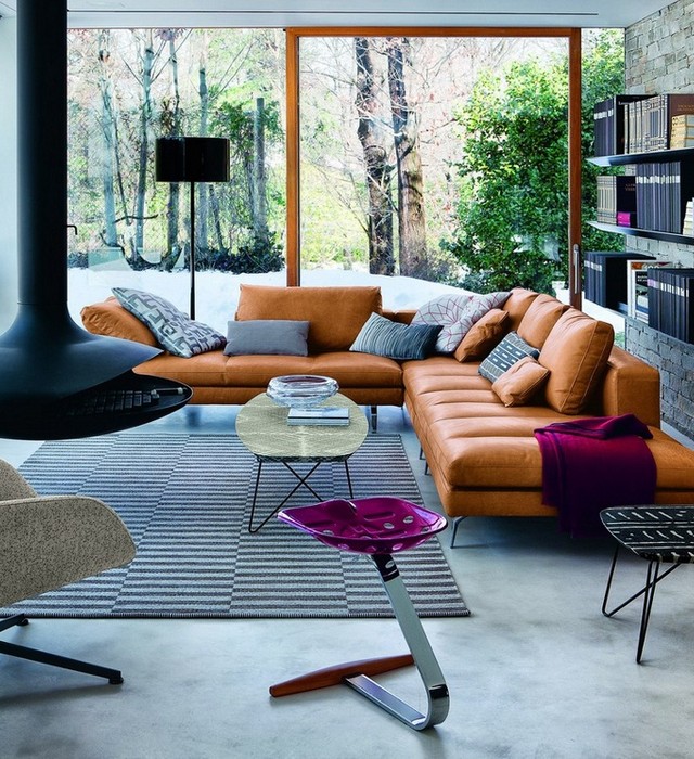 Living room design ideas 50 inspirational sofas brown fabric