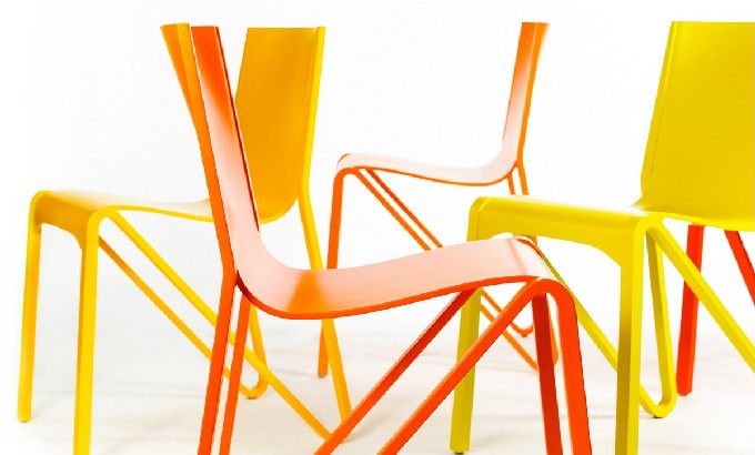 Stackable #chair ZESTY by Plycollection 100 design featured