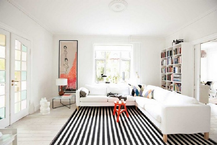 15 rugs for your home ideas black and white striped rug