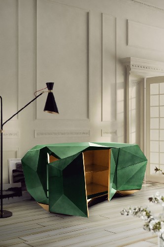 TOP 50 MODERN SIDEBOARDS Lacquered wooden sideboard DIAMOND by Boca do Lobo