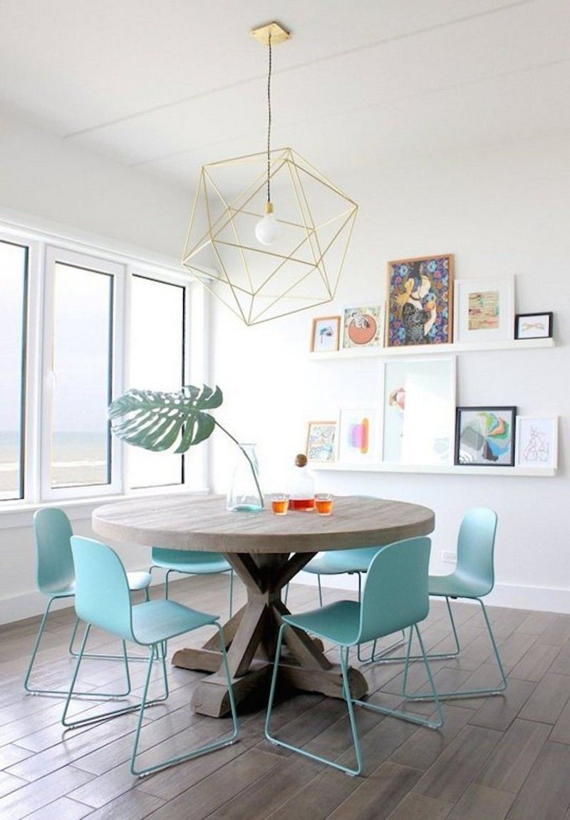 TOP 50 MODERN SUSPENSION LAMPS A Beach-Side Home With a Hip & Fun Vibe golden pendant