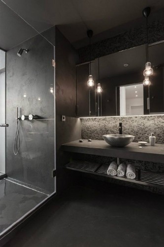 black luxury bathroom design ideas