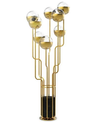 Brabbu Gold plated Niku Floor Lamp 8