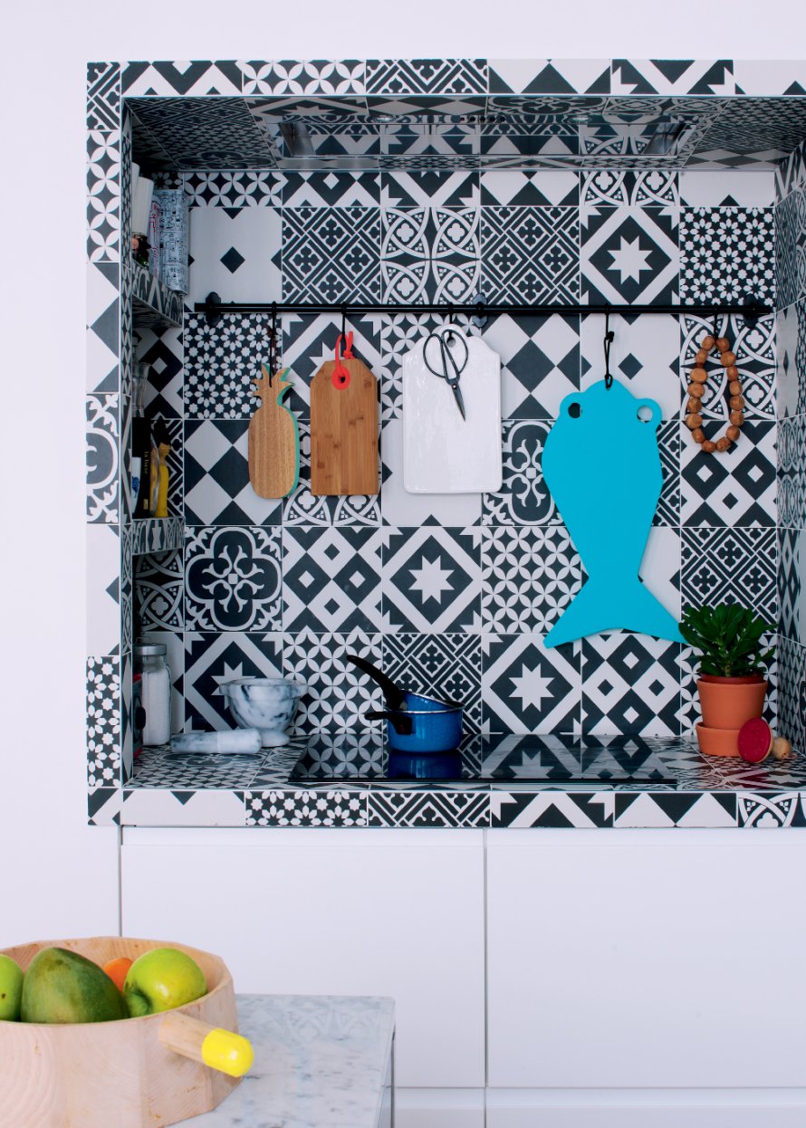 home design ideas A modern apartment design featuring pop colors