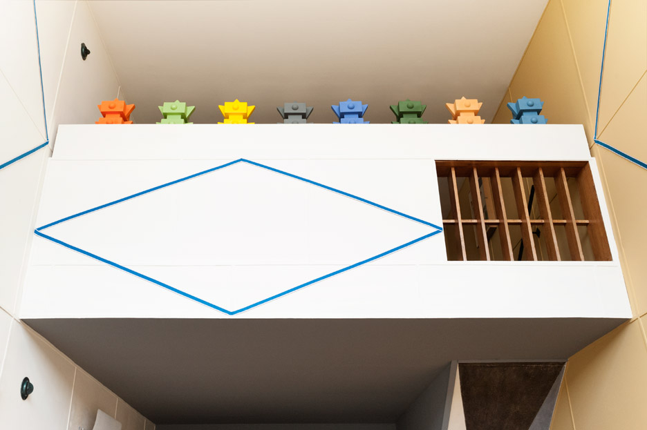 Cool apartment with different color combinations by Mendini
