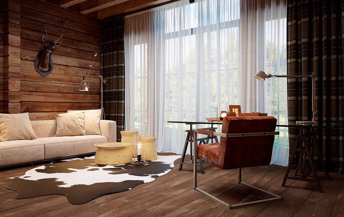 Modern home chalet by OLGA PROTSENKO