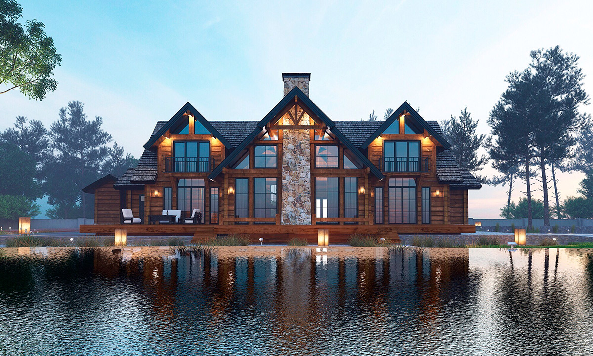 Modern home chalet by OLGA PROTSENKO