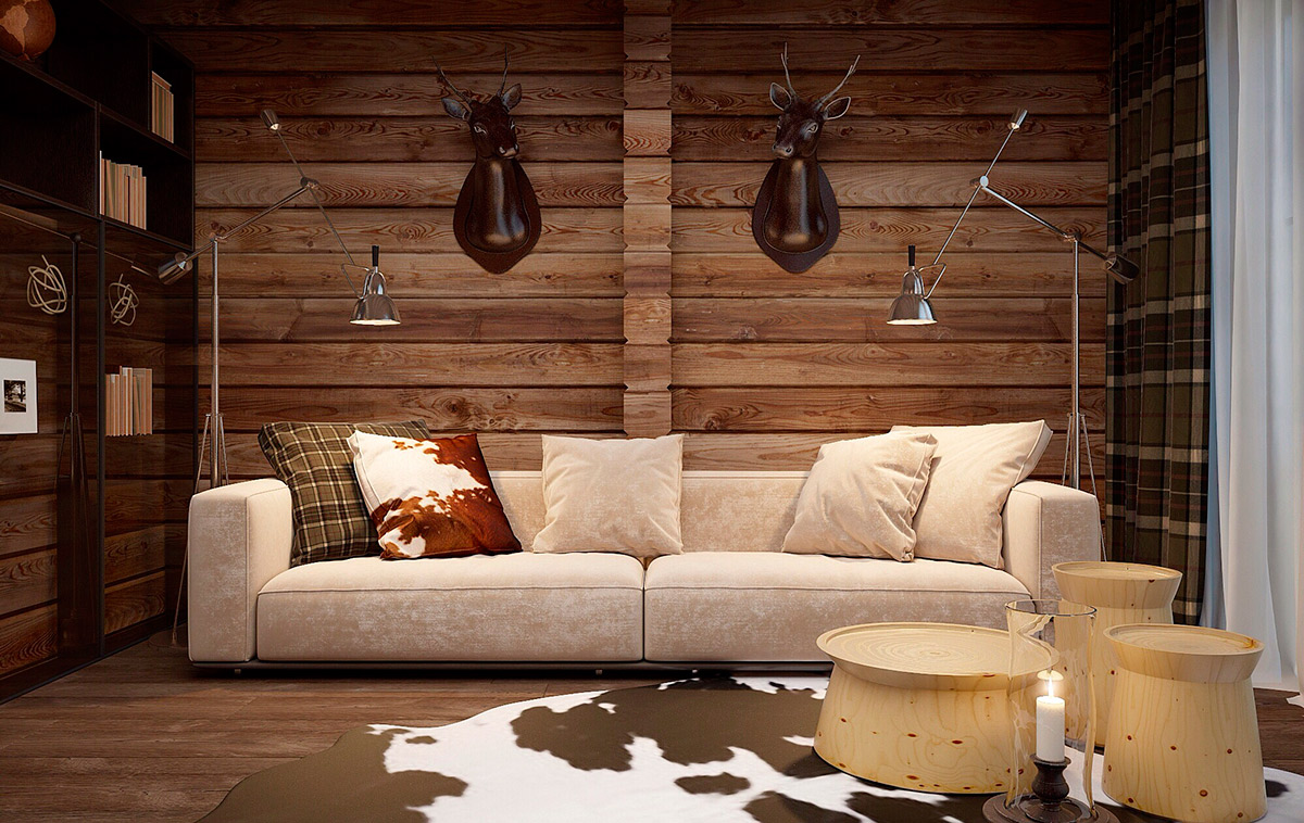 Modern home design chalet by OLGA PROTSENKO