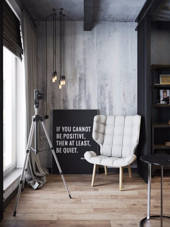 industrial lounge room inspiration settings