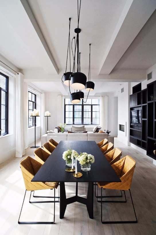 Fall in Love with These Wintery Black Dining Tables