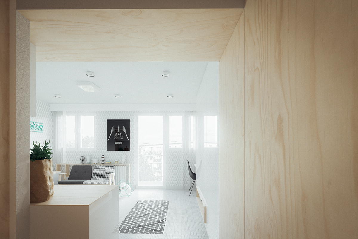 Home Design Ideas- Small Apartments Under 50 Square Meters