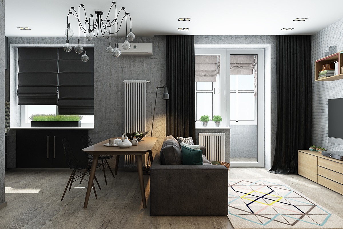 Home Design Ideas- Small Apartments Under 50 Square Meters