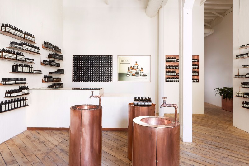 CHECK OUT HOW METALLIC COPPER HIGHLIGHTS THIS WHISKEY WAREHOUSE