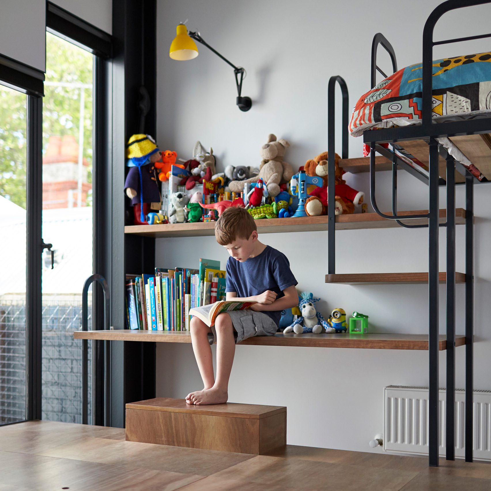 You'll Find This Children Room Design The Most Fun! 6home design ideas, home interior decor, children room design, Russian summer house, indoor play area, industrial style lamp