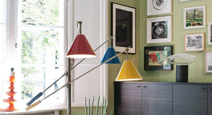 Mid-Century Modern Home Design by Gisbert Pöppler working area sinatra floor lamp by delightfull