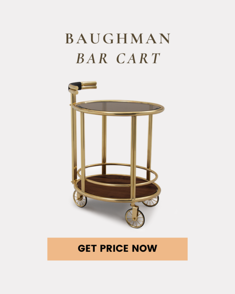 6 Best Bar Carts With Polished Brass For Your Mid-Century Home_3