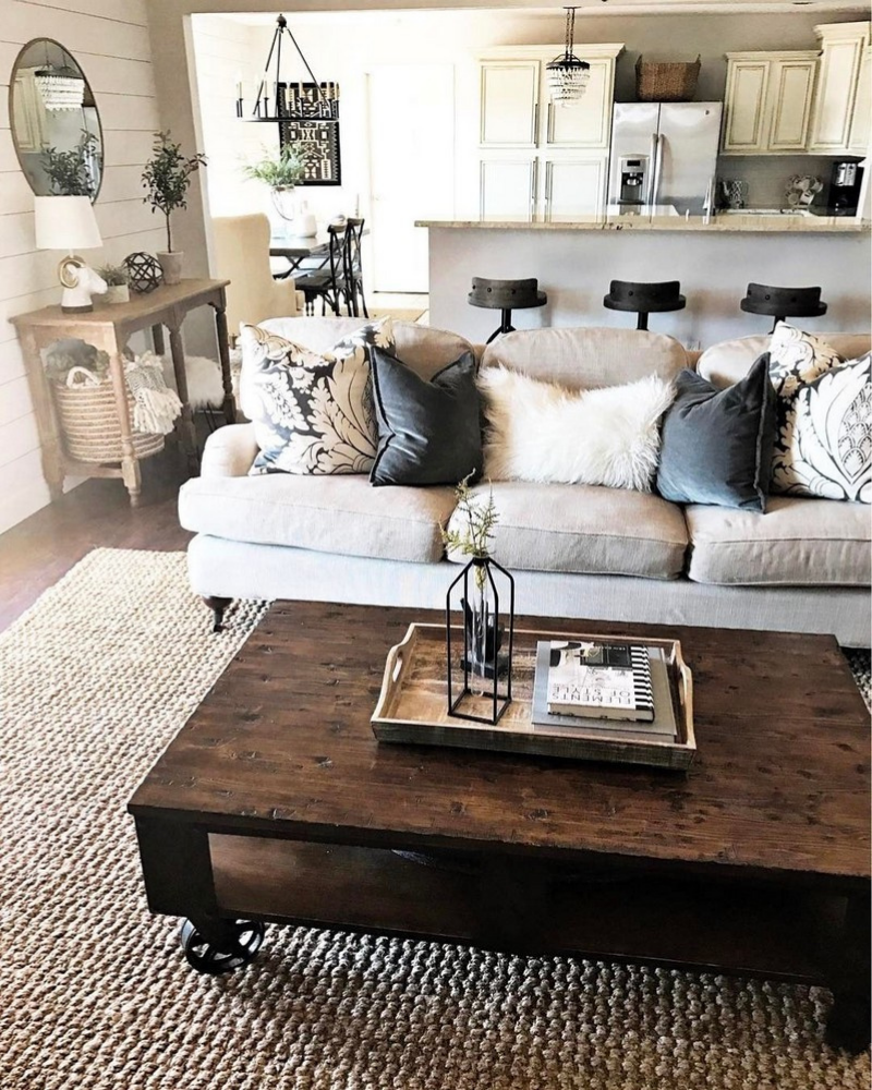 Rustic Decor Style Enlighting Your Mid-Century Living Room Ambience!_3