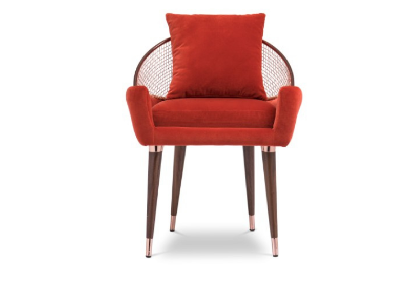 THESE ORANGE DINING CHAIRS WILL CONVINCE YOU TO GO MID-CENTURY_9